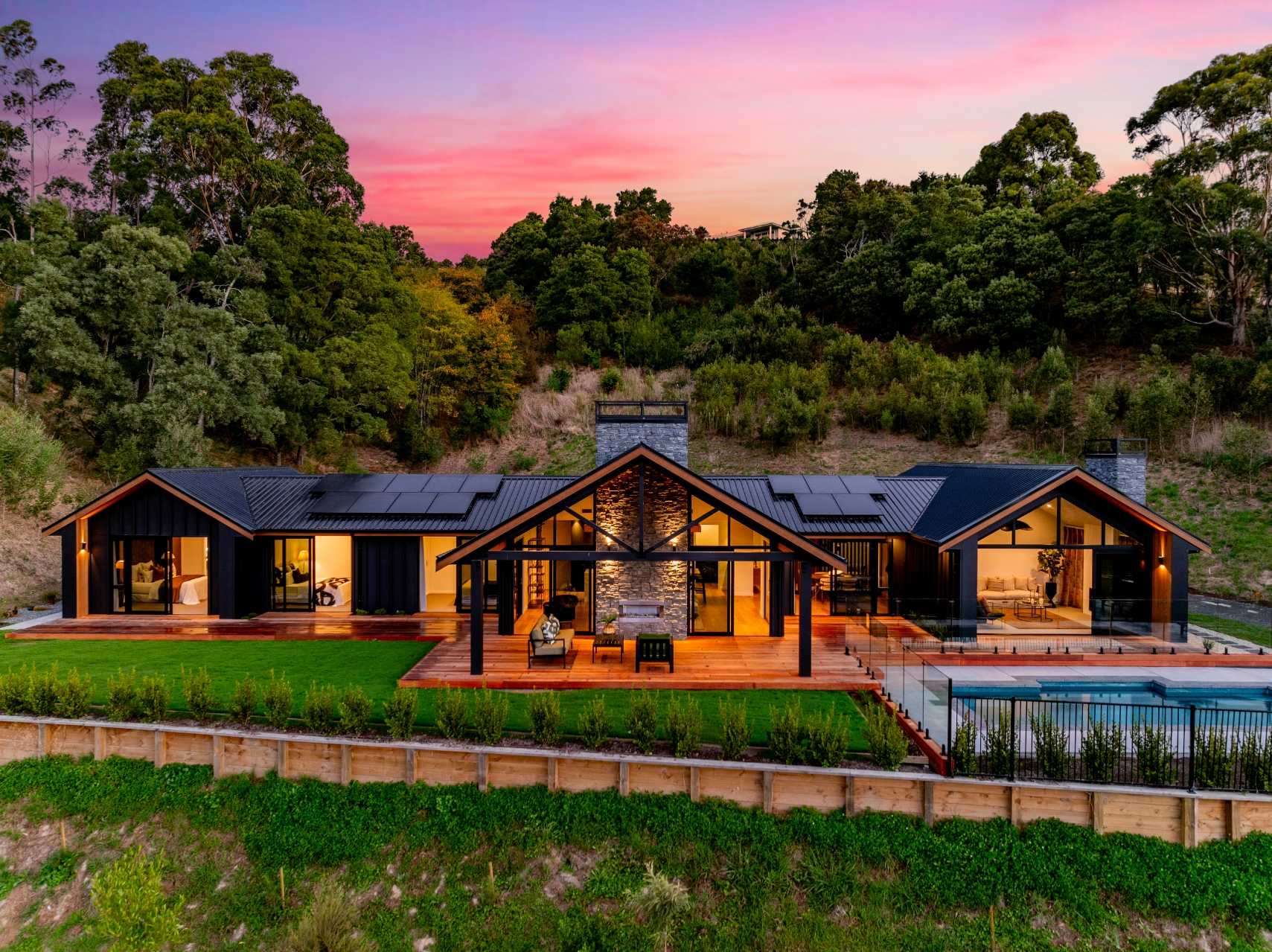 front view of luxury family home project